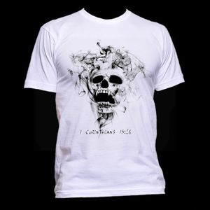 T-shirt white with skull